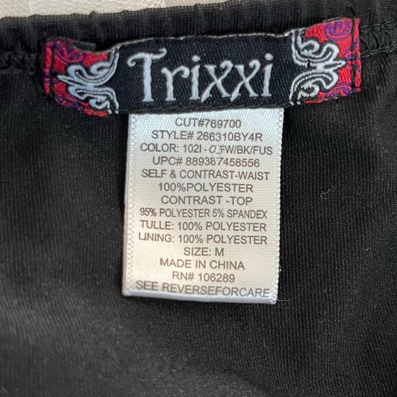 Trixxi White Black Pink Sparkle Glitter Sleeveless Tulle Party Mini Dress Jr Med - Picture 3 of 15
